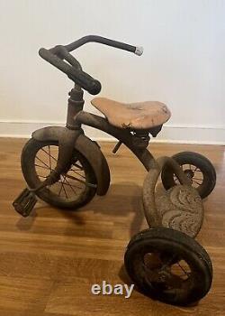 Vintage Colson Tricycle Unrestored 1940s Clipper Wheels Elyria USA