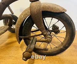 Vintage Colson Tricycle Unrestored 1940s Clipper Wheels Elyria USA