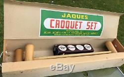Vintage Croquet Set, Jaques Of London, Full Size, Original Box