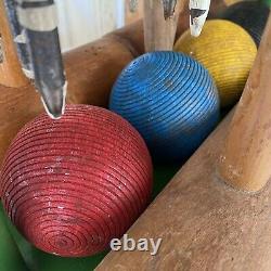 Vintage Croquet Set Outdoor Games Family