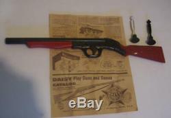 Vintage Daisys Harmless Rocket Dart Toy Gun New Old Stock Sealed in Box paper