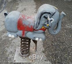 Vintage ELEPHANT Playground RIDE with SPRING Base
