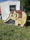 Vintage ELEPHANT Playground Slide Carnival Ride City Park School Metal Antique