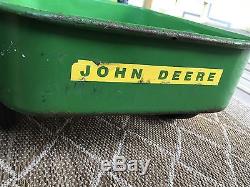 Vintage ERTL John Deere 7600 Pedal Tractor With Trailer Ride On Toy