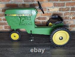 Vintage ERTL John Deere Pedal Tractor with Trailer RARE # 520 ORIGINAL Pedal Car