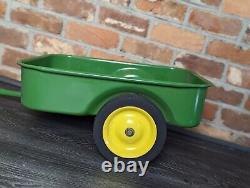 Vintage ERTL John Deere Pedal Tractor with Trailer RARE # 520 ORIGINAL Pedal Car