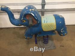 Vintage Elephant Ride On Toy Spring Bouncer Rider