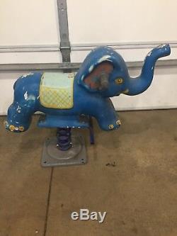 Vintage Elephant Ride On Toy Spring Bouncer Rider