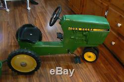 Vintage Ertl 520 John Deere Pedal Tractor With Trailer Used MADE USA WILL SHIP