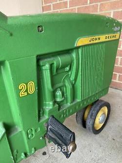 Vintage Ertl John Deere 20 Pedal Tractor D 65 With Wagon Pickup Only