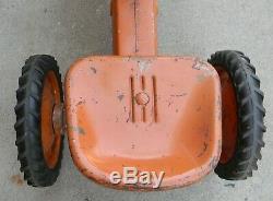Vintage Eska Cast Aluminum Allis Chalmers Pedal Tractor