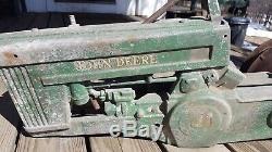 Vintage Eska John Deere 60 Pedal Tractor 1950s Rare open engine