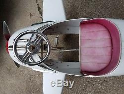 Vintage FULL SIZE Metal AIRPLANE Pedal Car Steelcraft Unrestored
