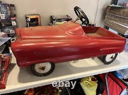 Vintage FULL SIZE Pedal Car GARTON 1960s Fire Department Bare Bones