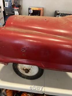 Vintage FULL SIZE Pedal Car GARTON 1960s Fire Department Bare Bones