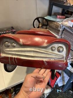 Vintage FULL SIZE Pedal Car GARTON 1960s Fire Department Bare Bones