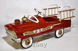 Vintage FULL SIZE Restored Pedal Car GARTON 1960s Fire Depart Ladder Co