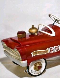 Vintage FULL SIZE Restored Pedal Car GARTON 1960s Fire Depart Ladder Co