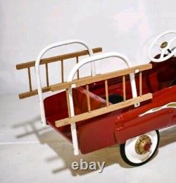 Vintage FULL SIZE Restored Pedal Car GARTON 1960s Fire Depart Ladder Co