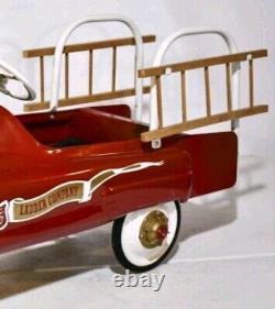 Vintage FULL SIZE Restored Pedal Car GARTON 1960s Fire Depart Ladder Co