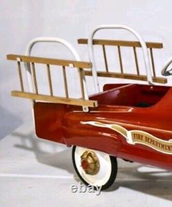 Vintage FULL SIZE Restored Pedal Car GARTON 1960s Fire Depart Ladder Co