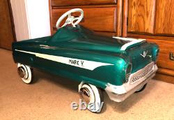 Vintage FULL SIZE SURVIVOR Pedal Car GARTON 1956 Mark V Mark 5 Turquoise, RARE