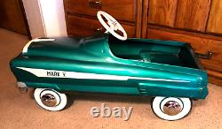 Vintage FULL SIZE SURVIVOR Pedal Car GARTON 1956 Mark V Mark 5 Turquoise, RARE