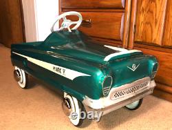 Vintage FULL SIZE SURVIVOR Pedal Car GARTON 1956 Mark V Mark 5 Turquoise, RARE