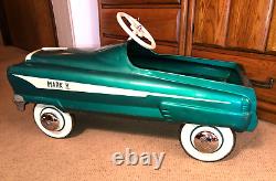 Vintage FULL SIZE SURVIVOR Pedal Car GARTON 1956 Mark V Mark 5 Turquoise, RARE