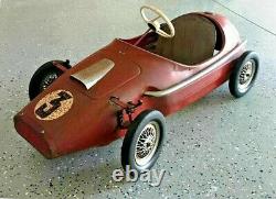 Vintage Ferrari Racer #3 Pedal Car VERY RARE Original