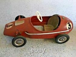 Vintage Ferrari Racer #3 Pedal Car VERY RARE Original