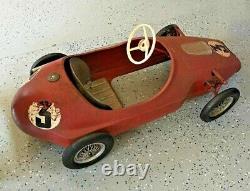 Vintage Ferrari Racer #3 Pedal Car VERY RARE Original