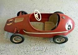 Vintage Ferrari Racer #3 Pedal Car VERY RARE Original