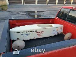 Vintage Fiberglass Soap Box Derby Hot Rod Rat Racer, Staunton, VA, Advertising