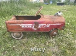 Vintage Fire Chief Pedal Car