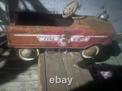 Vintage Fire Chief Pedal Car