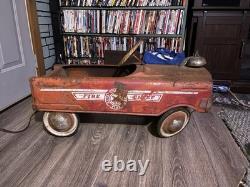 Vintage Fire Chief Pedal Car