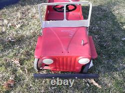 Vintage Fire Patrol Jeep Pedal Car