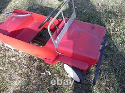 Vintage Fire Patrol Jeep Pedal Car