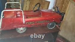 Vintage Fire Truck Pedal Car