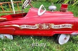 Vintage Fire Truck Pedal Car