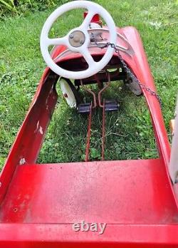 Vintage Fire Truck Pedal Car