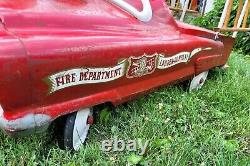 Vintage Fire Truck Pedal Car