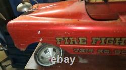 Vintage Fire Truck Pedal Car