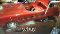 Vintage Fire Truck Pedal Car