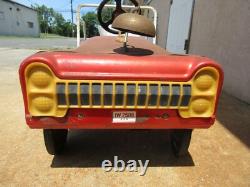 Vintage Fire truck hood and ladder Peddle Car AMF