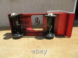 Vintage Fire truck hood and ladder Peddle Car AMF