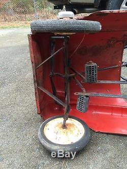 Vintage Fireman Pedal Car In Spanish Fire Chief Metal 503