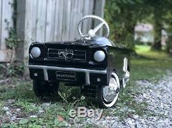 Vintage Ford Mustang Metal Pedal Car Amf Restored Rally-Pac