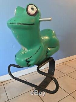 Vintage Frog Animal Playground Spring Rider Ride (36 Tall)